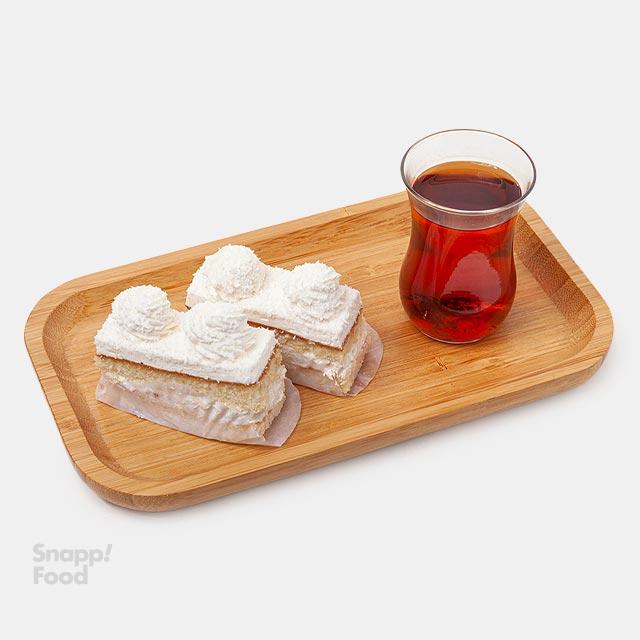 شیرینی اسفنجی نارگیلی